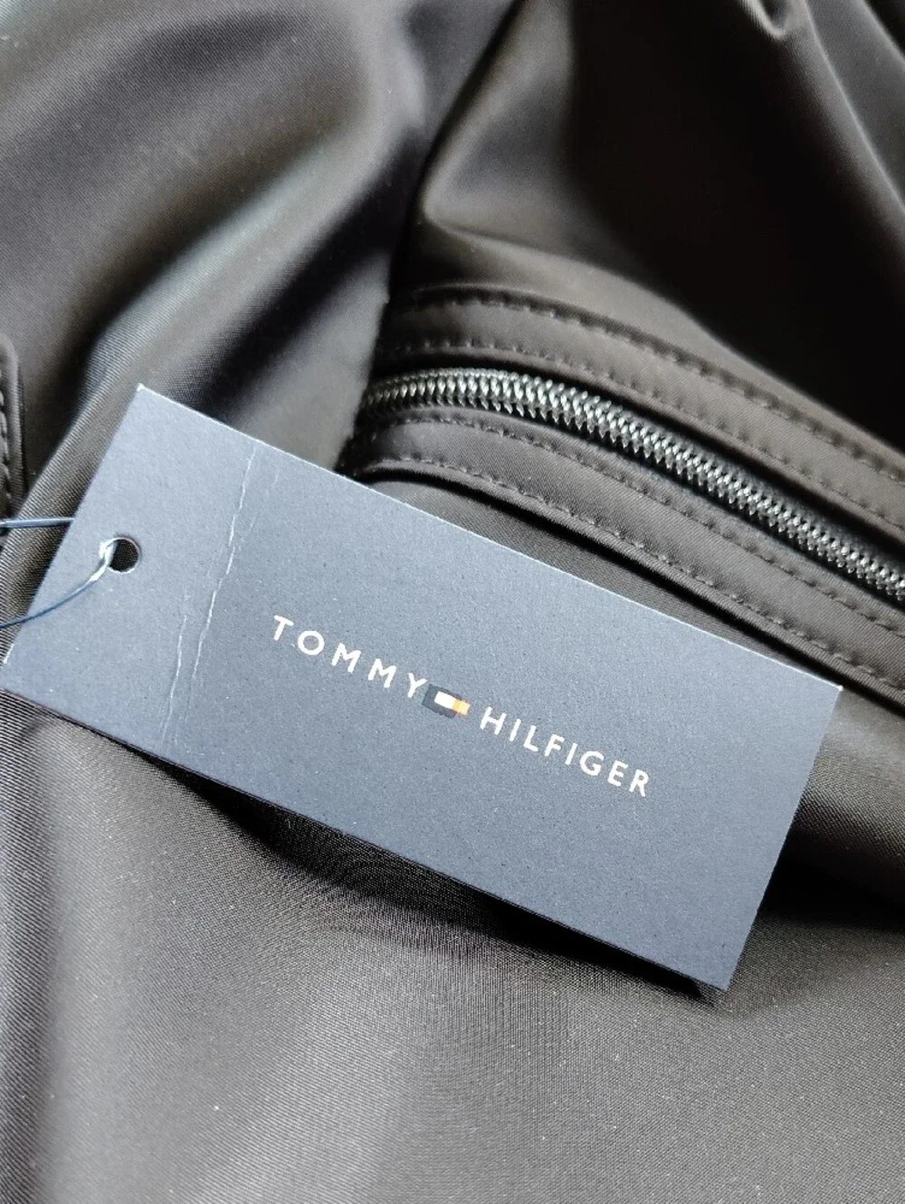 New Tommy Hilfiger Solid Black Everyday Backpack Classic Design School Bag